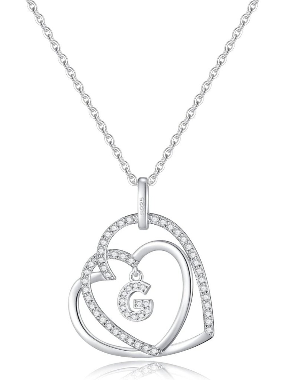 Sterling Silver Infinity Heart Necklace for Women - Perfect Gift for Her, Moms